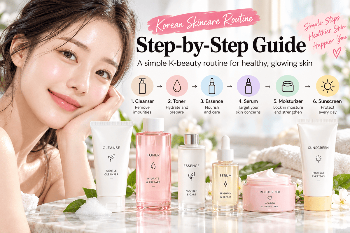 Korean Skincare Routine: Step-by-Step Guide for Healthy, Glowing Skin - K-Beauty Billy | Korean Skincare & Cosmetics
