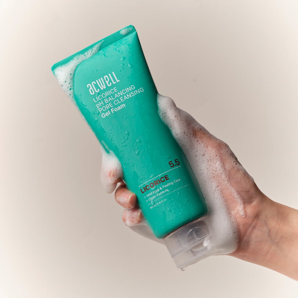 ACWELL Licorice Water pH Balancing Gentle Hydrating Cleansing Foam Brand New - K-Beauty Billy | Korean Skincare & Cosmetics