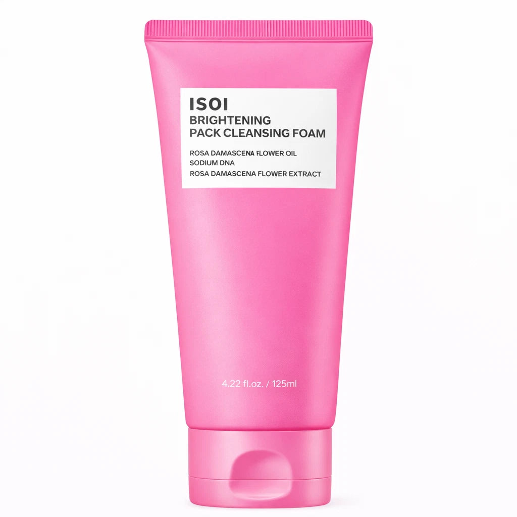 Isoi Brightening Pack Cleansing Foam 125ml and Blemish Serum 10ml Kit