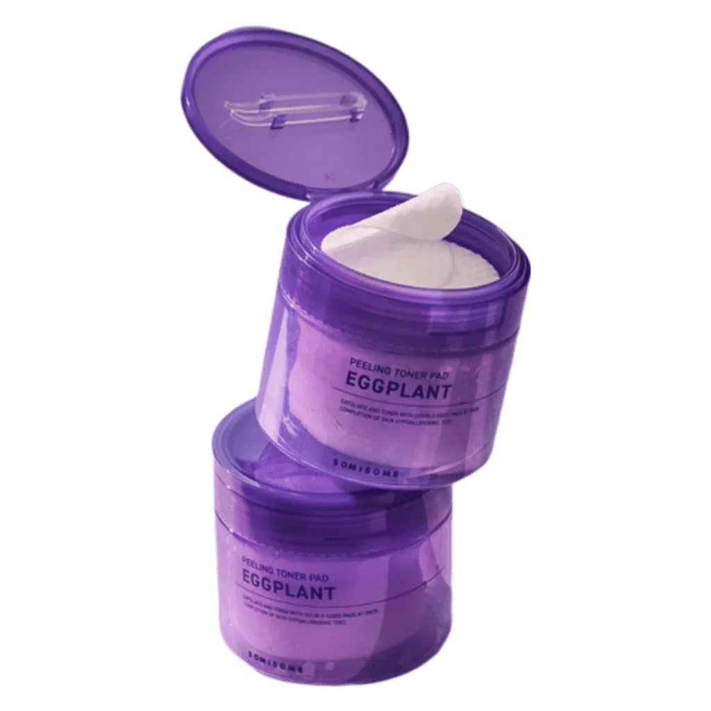 SOMESUM Eggplant Peeling Toner Pad 50 Sheets – Daily Exfoliating Facial Pads - K-Beauty Billy | Korean Skincare & Cosmetics